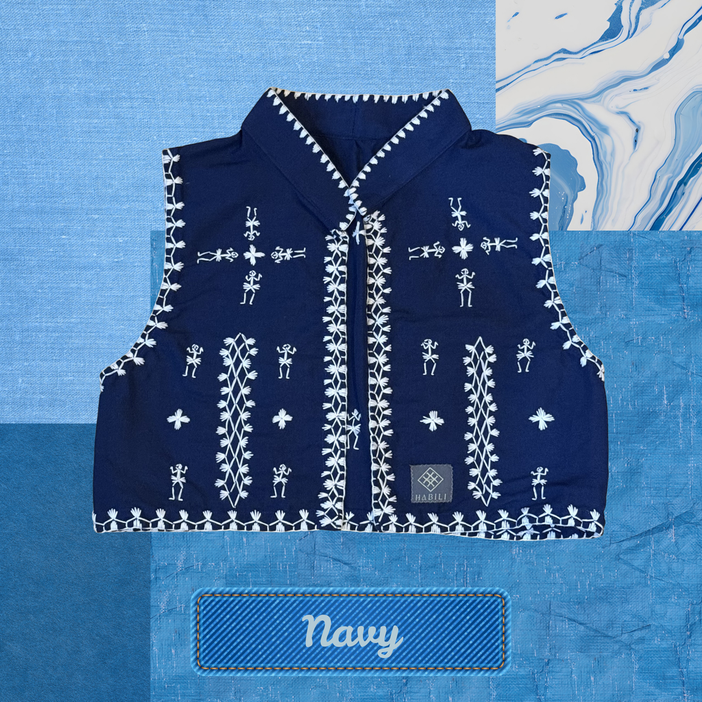 Hinabi Vest - Navy