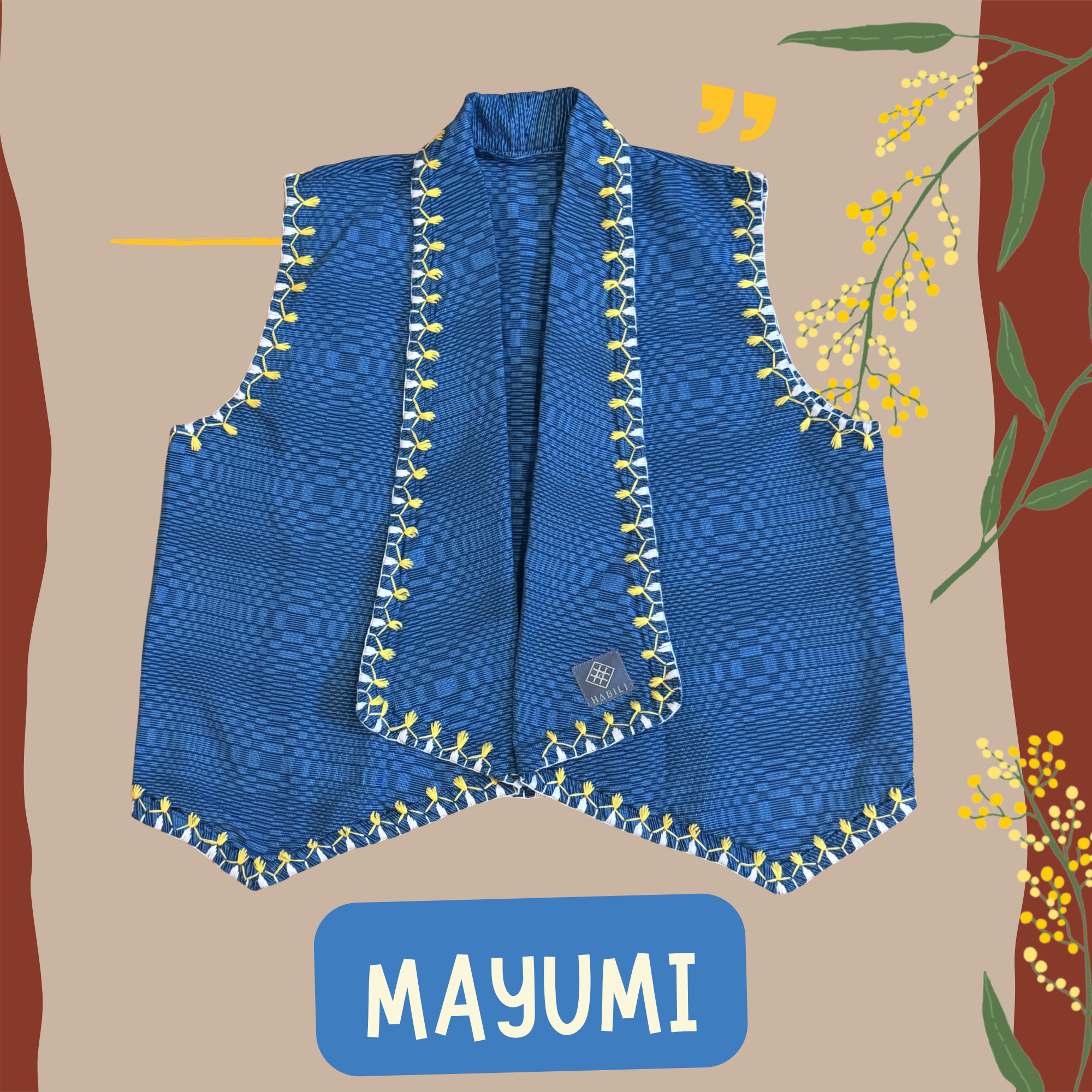 Hinabi Waterfall Vest - Mayumi