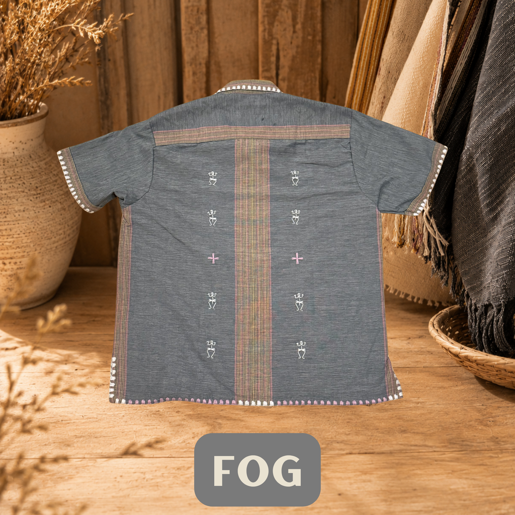 Hinabi Men's Polo - Fog