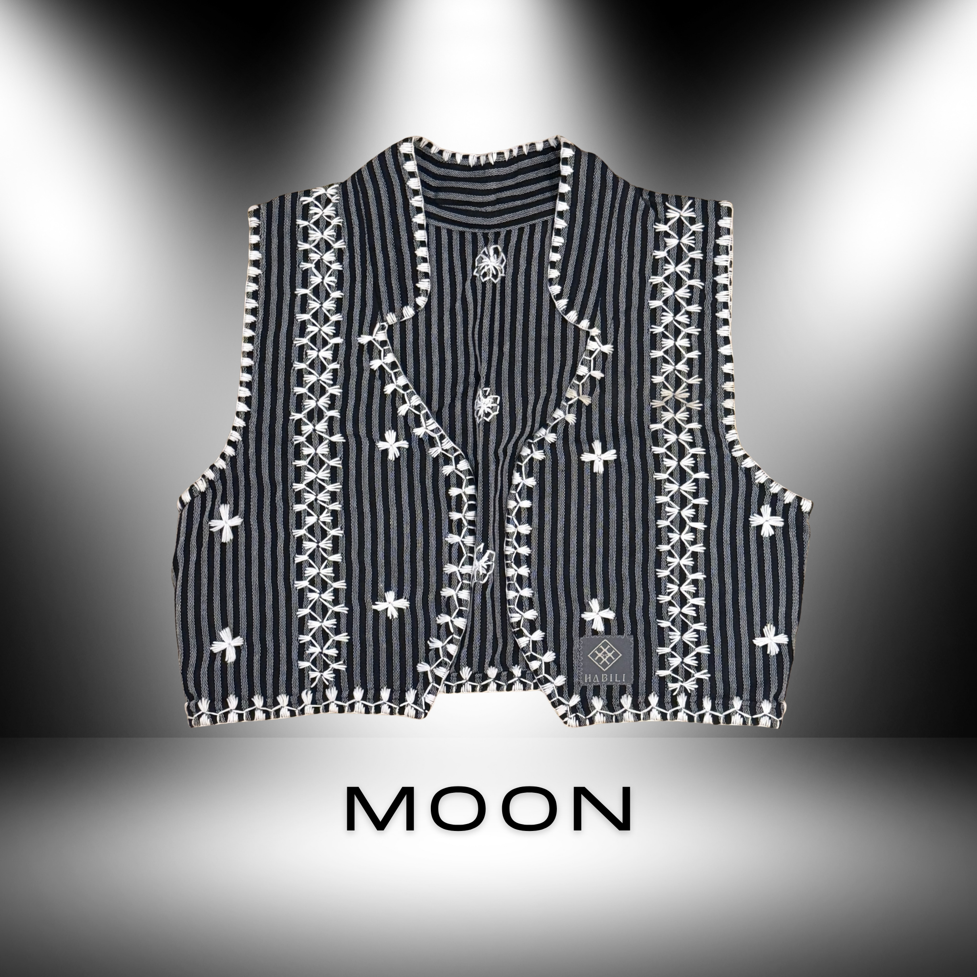 Hinabi Contour Vest - Moon