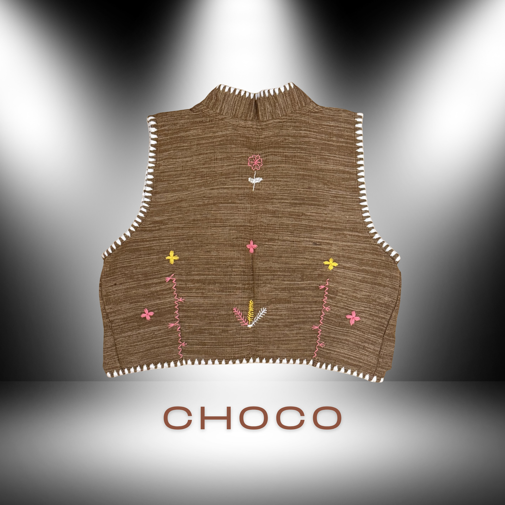 Hinabi Contour Vest - Choco