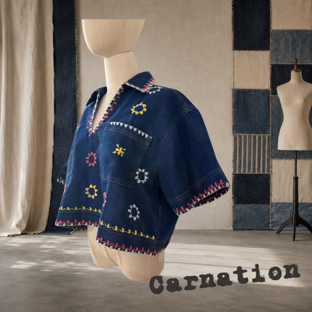Reworked Blouse - Carnation