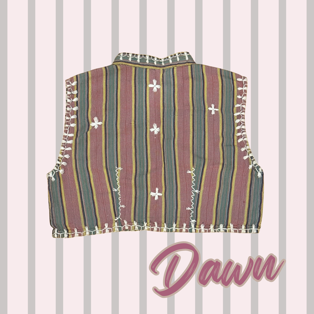 Hinabi Striped Vest - Dawn