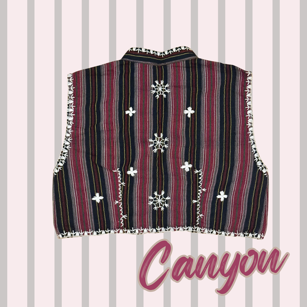 Hinabi Striped Vest - Canyon