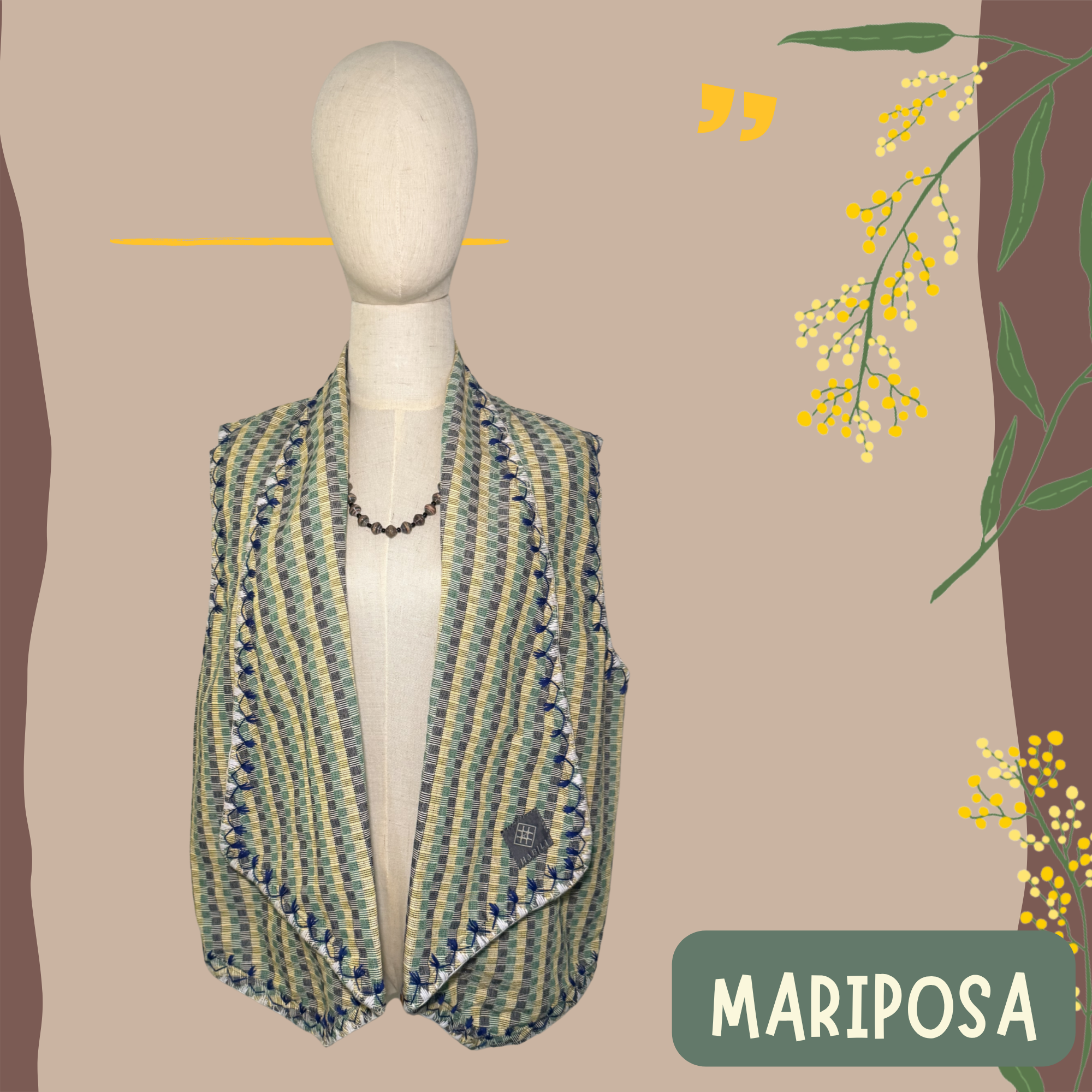 Hinabi Waterfall Vest - Mariposa