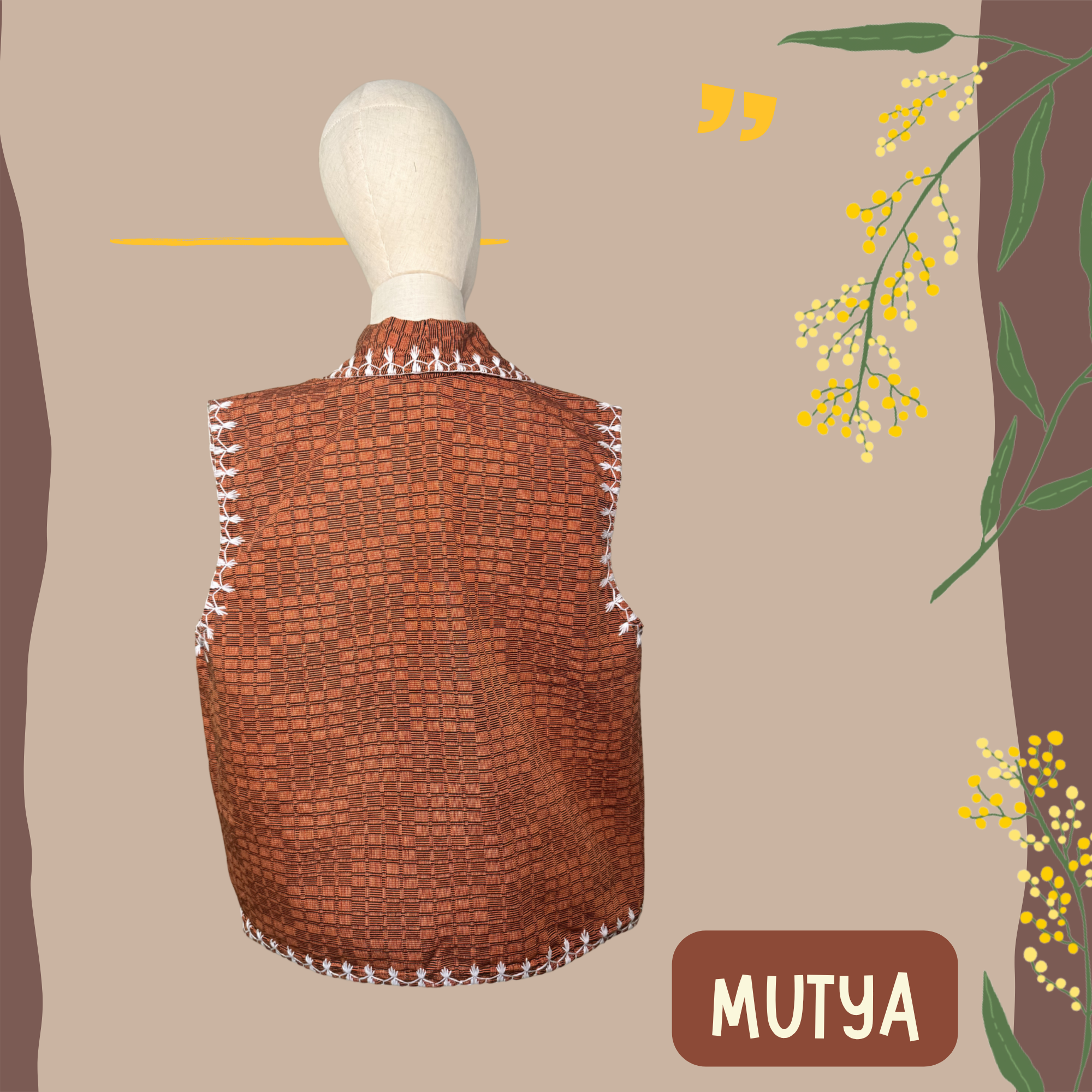 Hinabi Waterfall Vest - Mutya