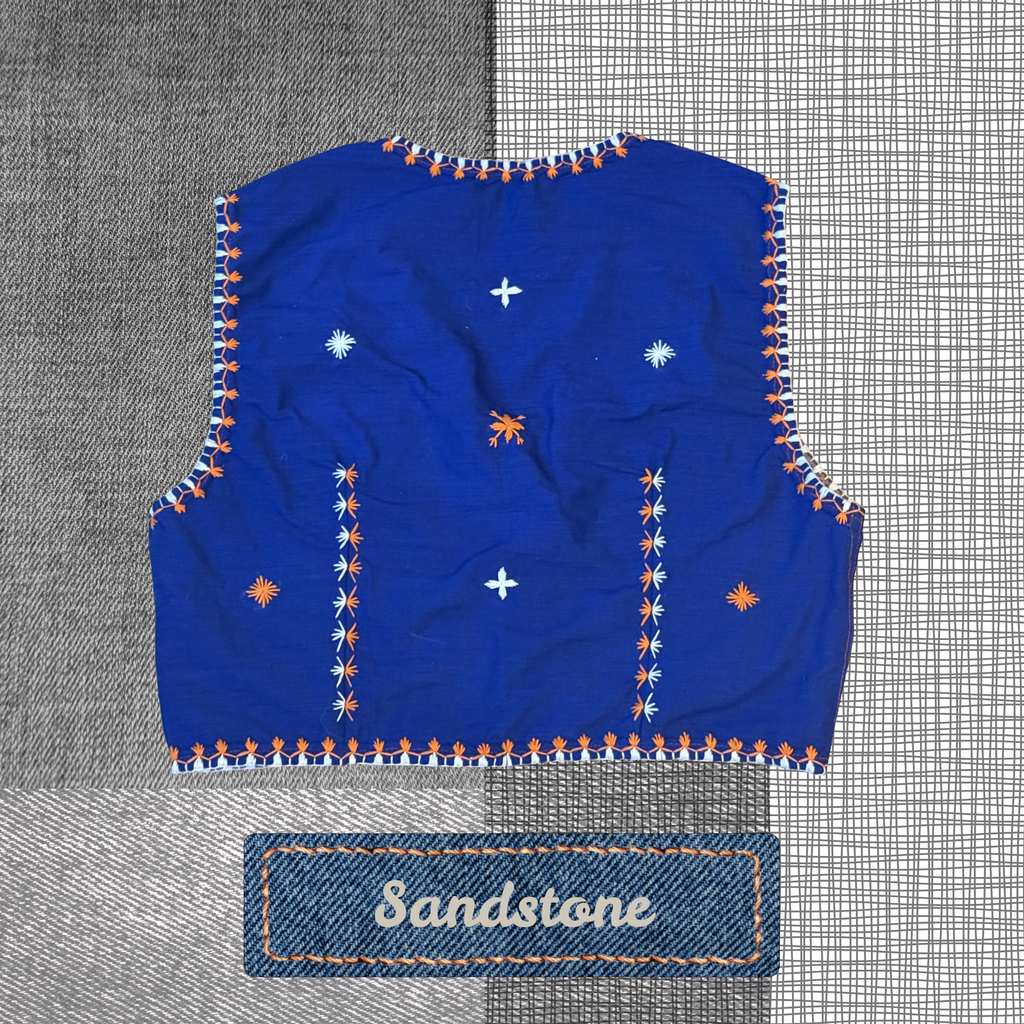 Hinabi Patchwork Vest - Sandstone