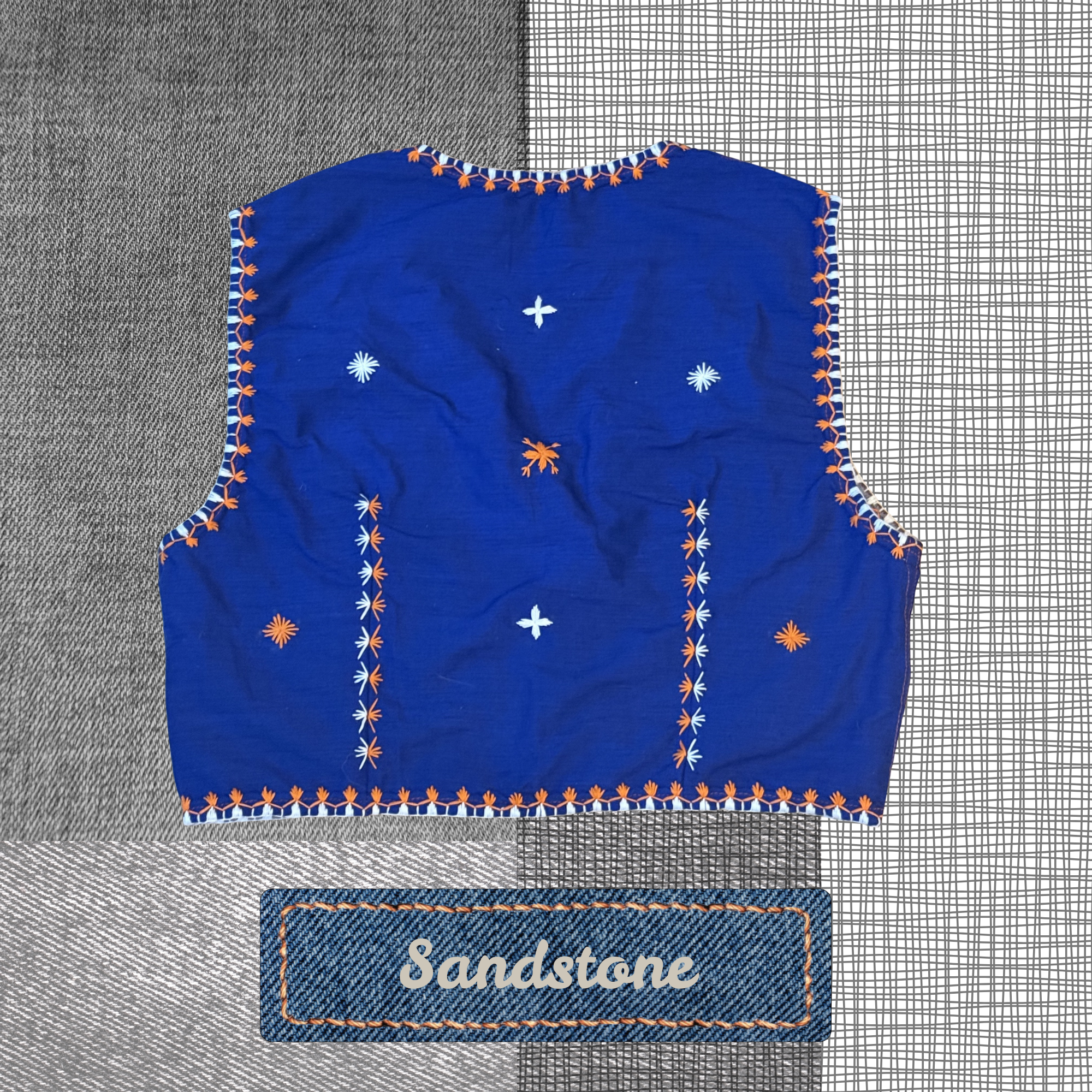 Hinabi Patchwork Vest - Sandstone