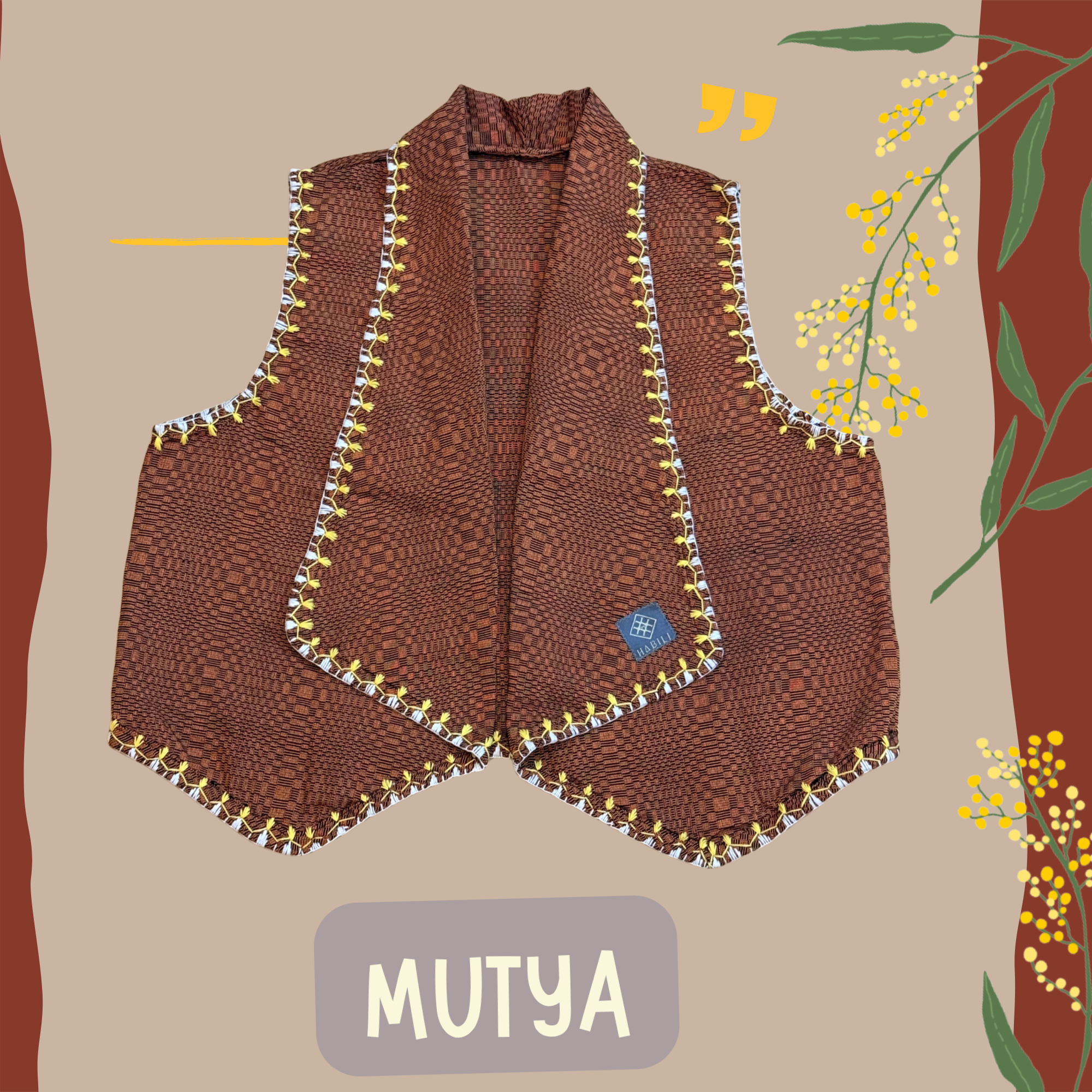 Hinabi Waterfall Vest - Mutya