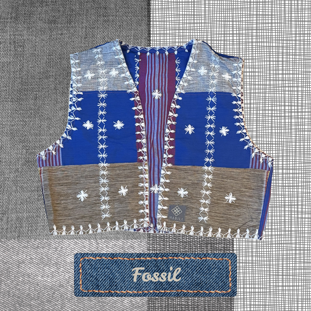 Hinabi Patchwork Vest - Fossil