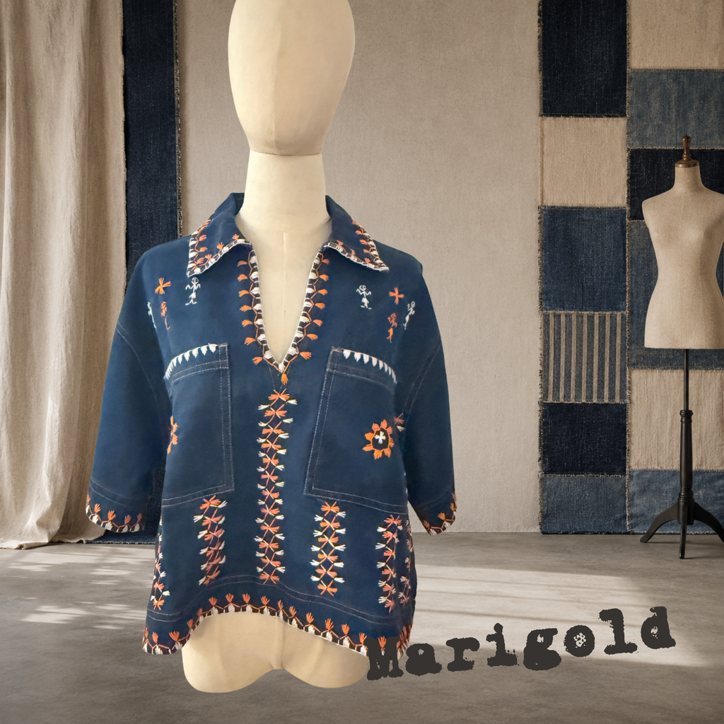 Reworked Blouse - Marigold