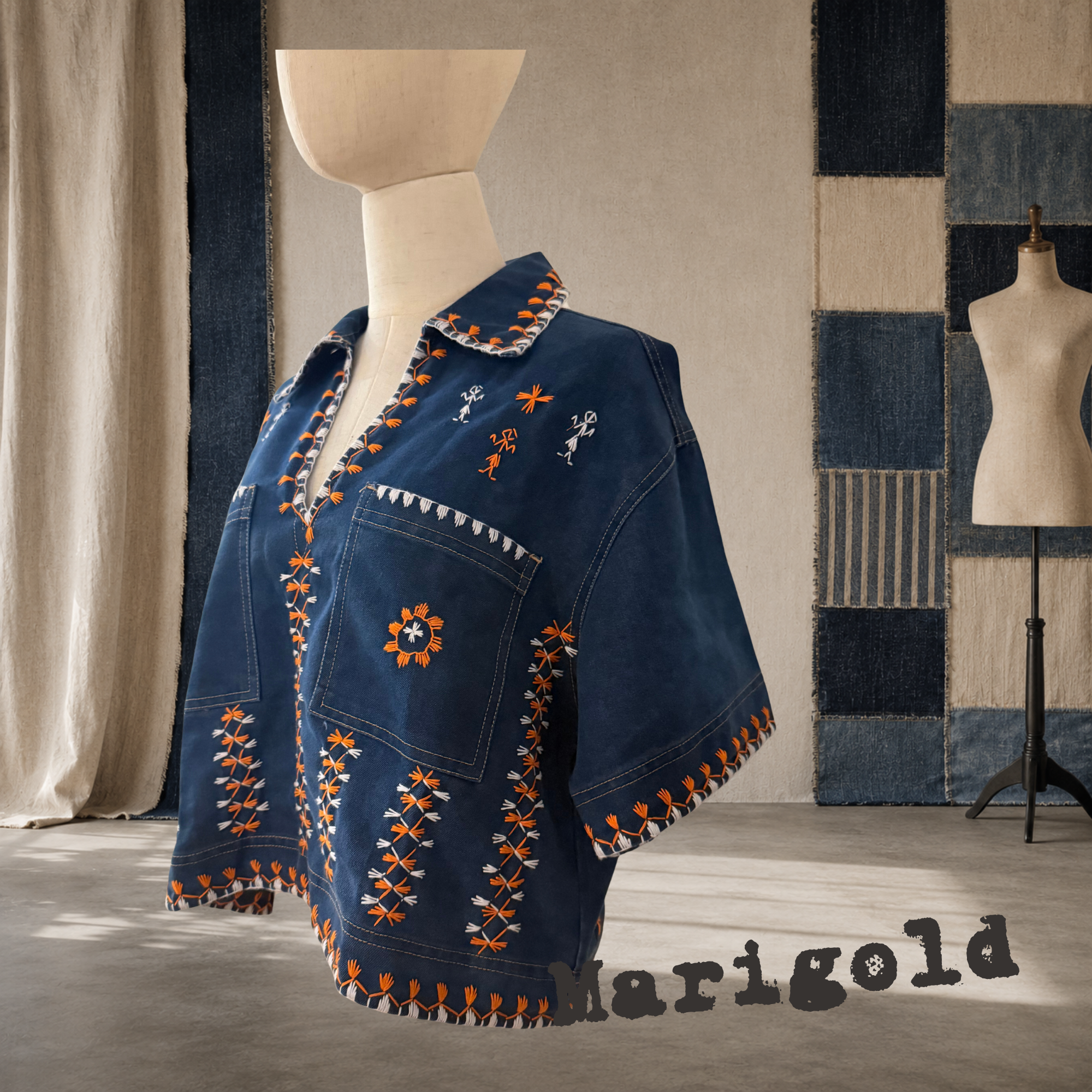 Reworked Blouse - Marigold