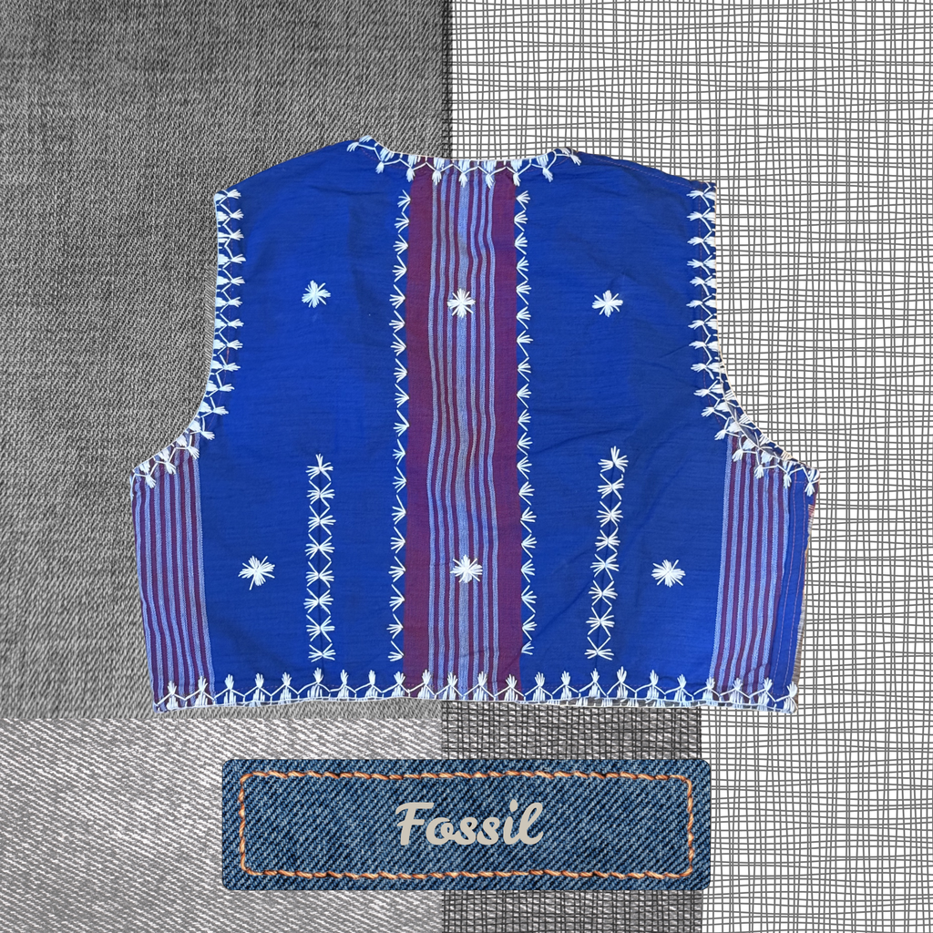 Hinabi Patchwork Vest - Fossil