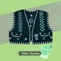 Hinabi Bolero Vest - Buko Pandan
