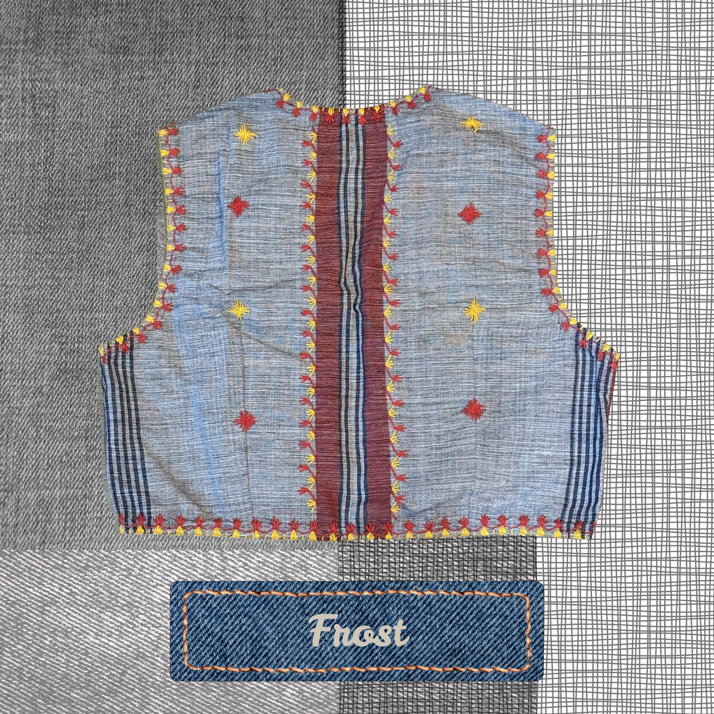 Hinabi Patchwork Vest - Frost