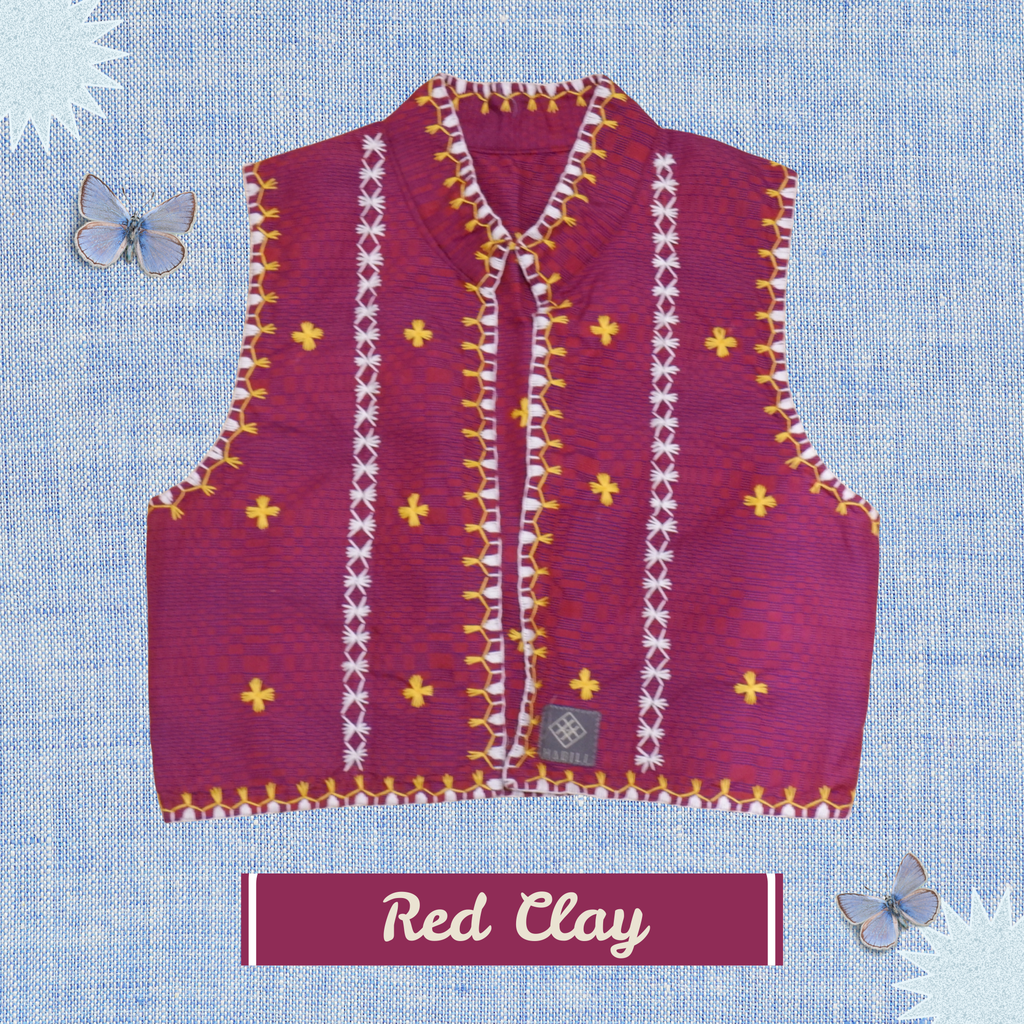 Hinabi Vest - Red Clay