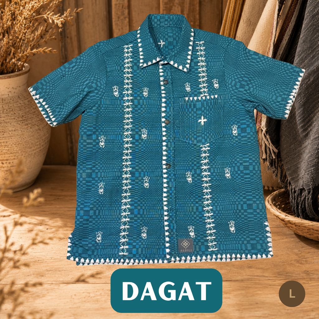 Hinabi Men's Polo - Dagat