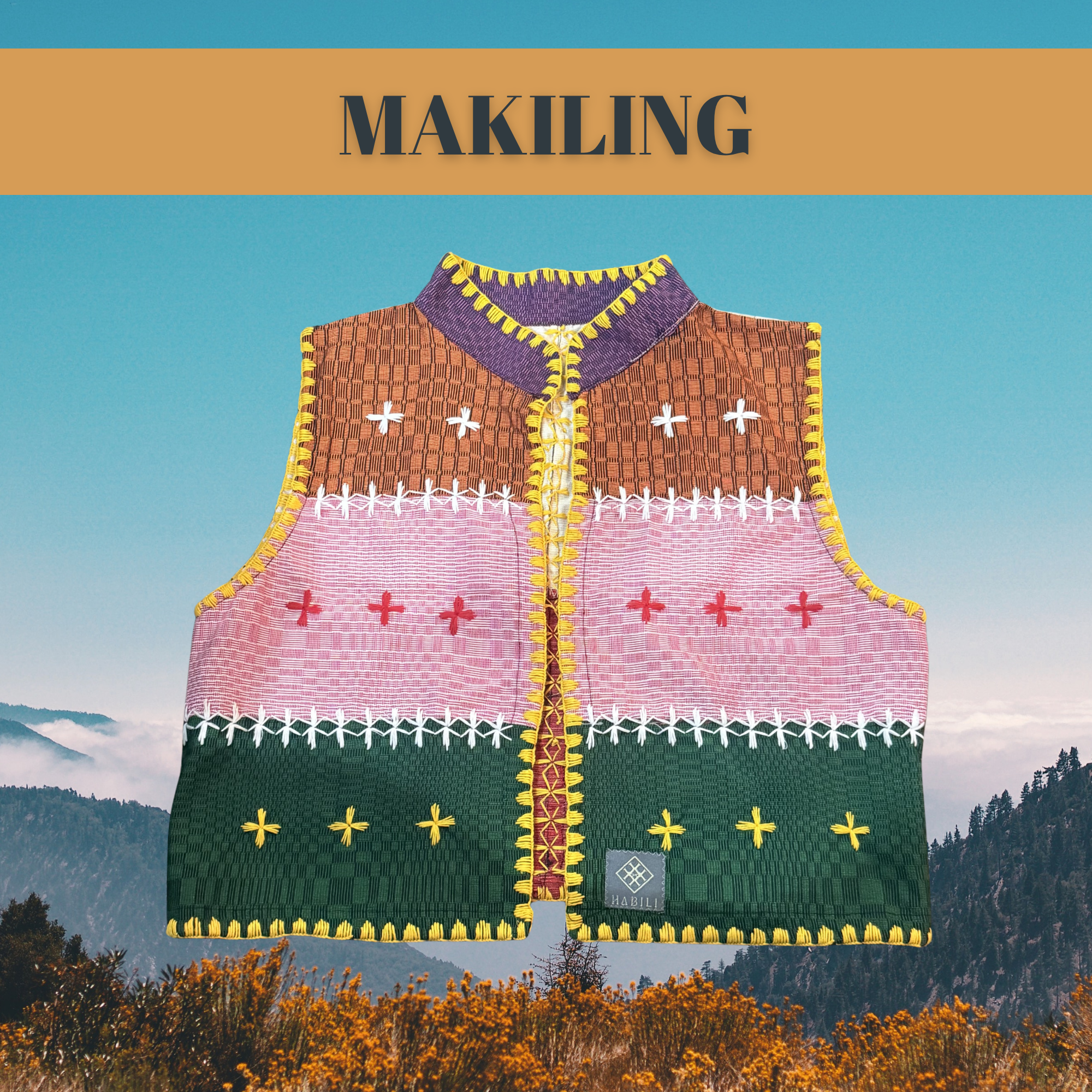 Hinabi Patchwork Vest - Makiling