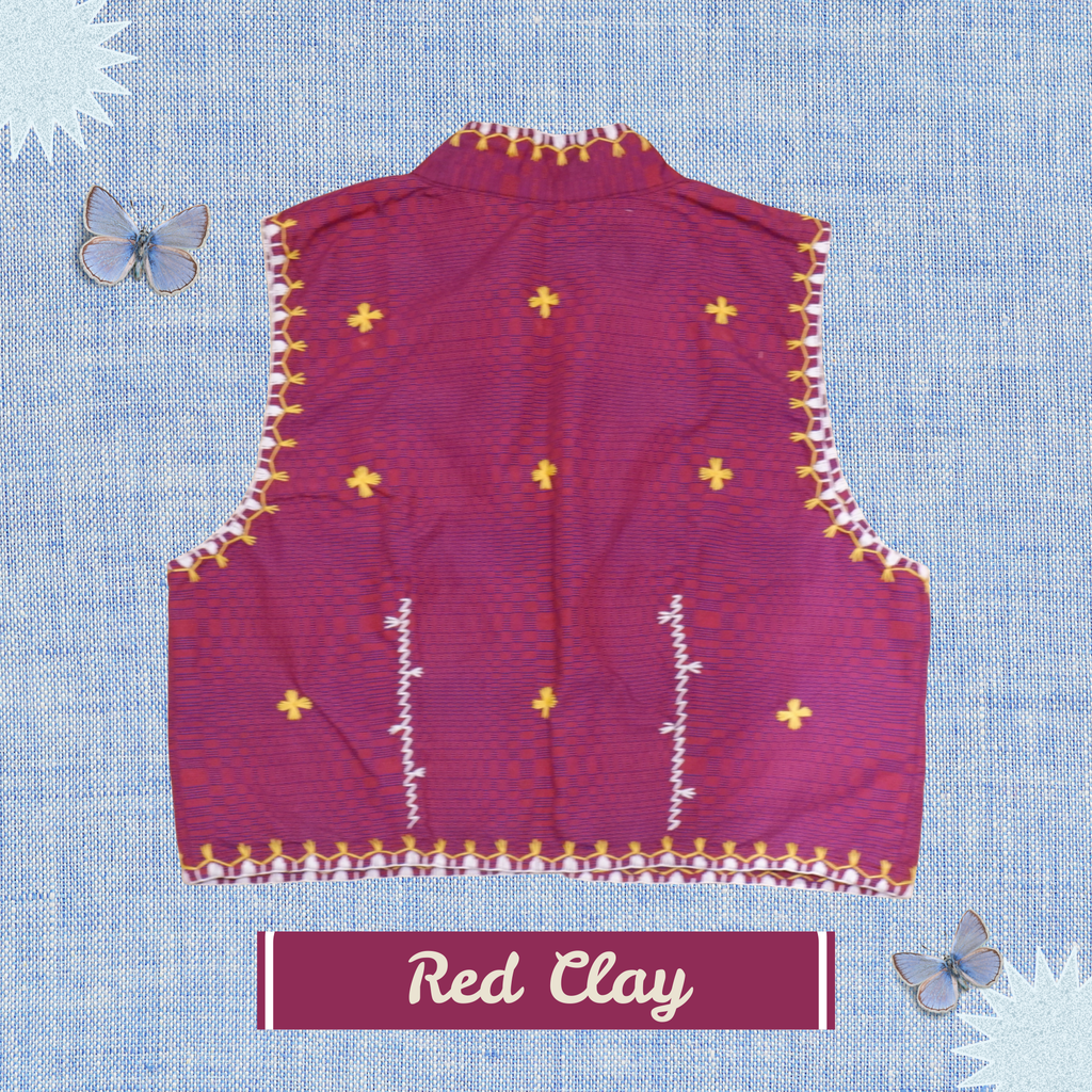 Hinabi Vest - Red Clay