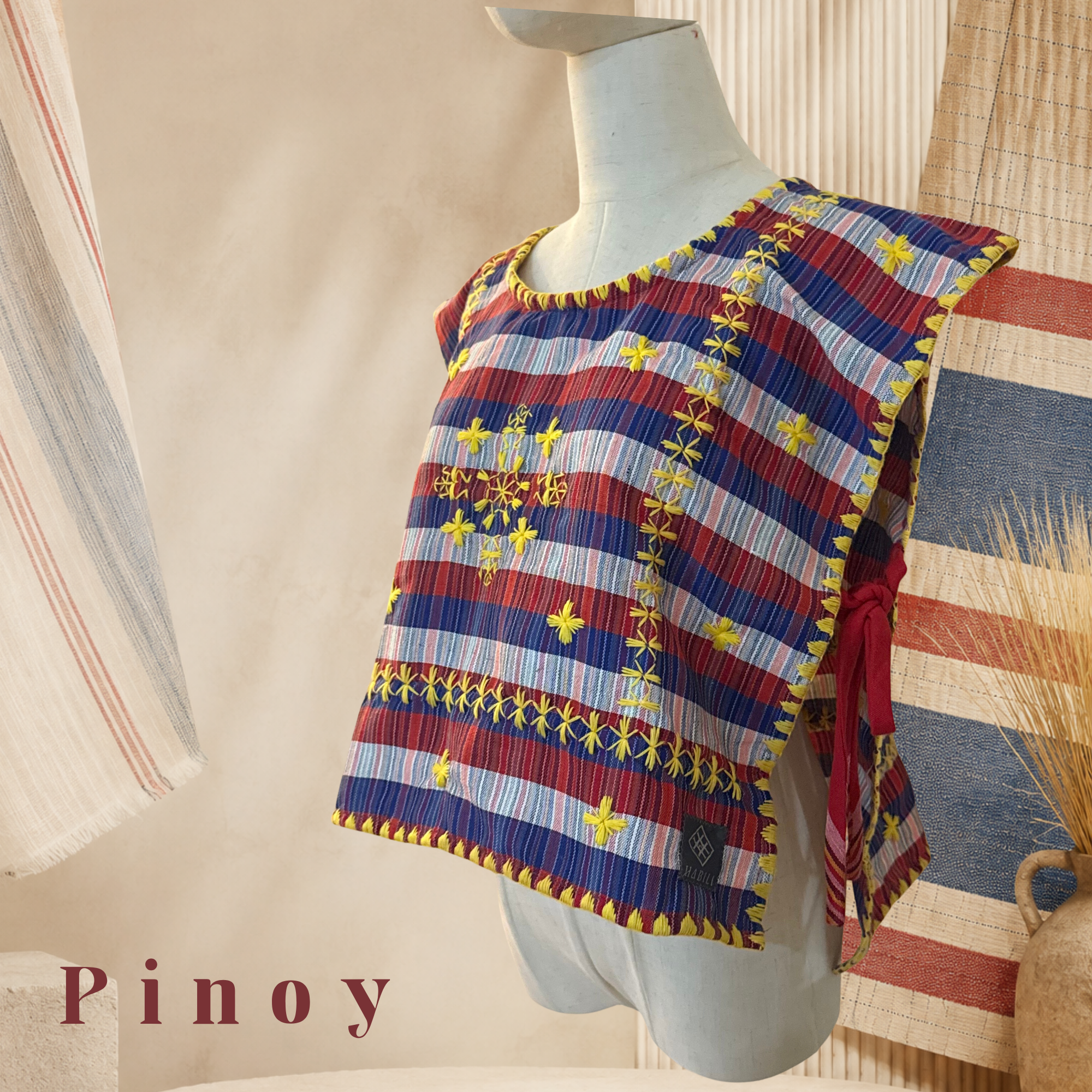 Hinabi Patchwork Bib Vest - Pinoy