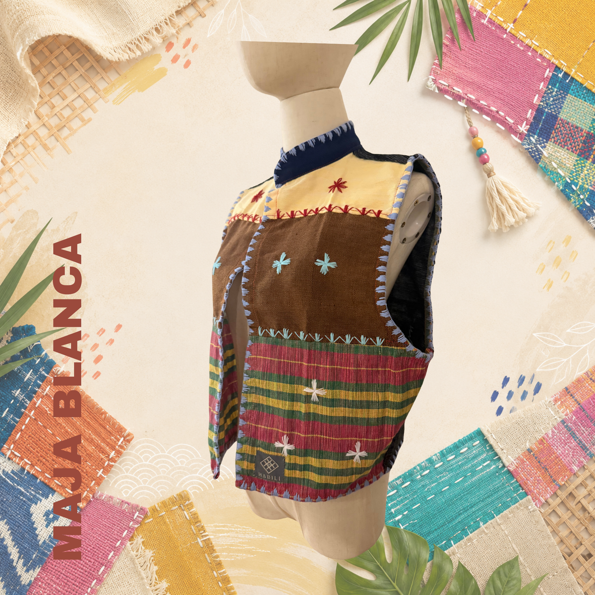 Hinabi Patchwork Vest - Maja Blanca