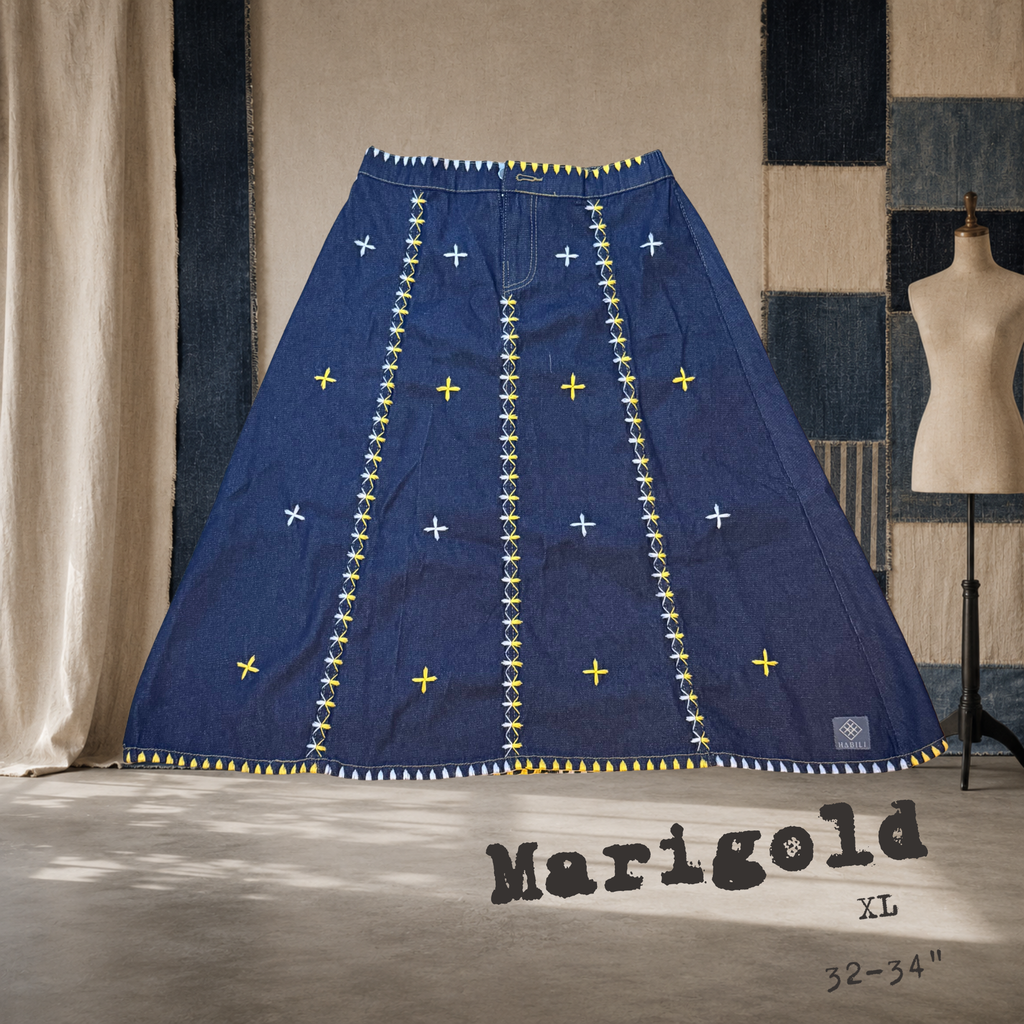 Reworked Skirt - Marigold (XL)