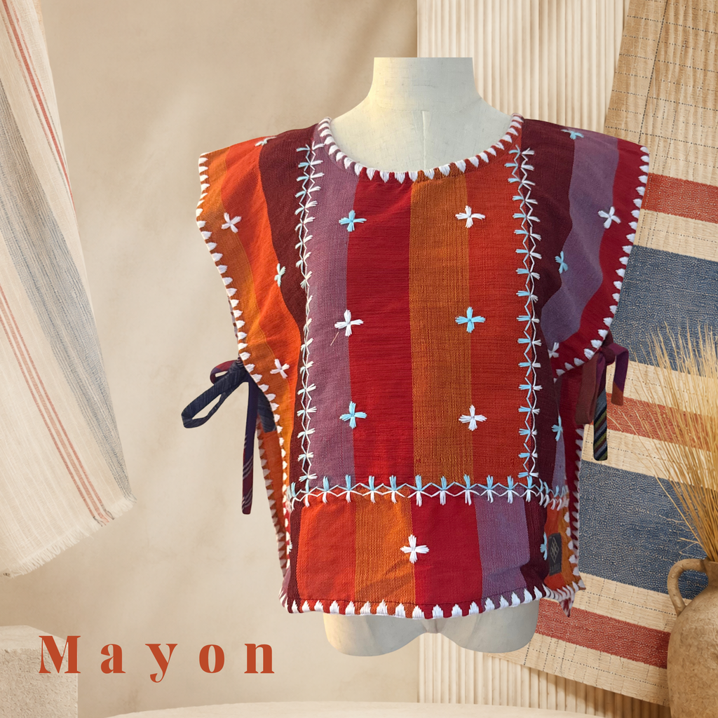 Hinabi Patchwork Bib Vest - Mayon