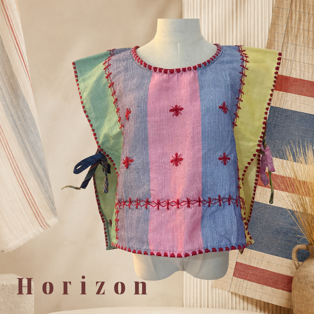 Hinabi Patchwork Bib Vest - Horizon