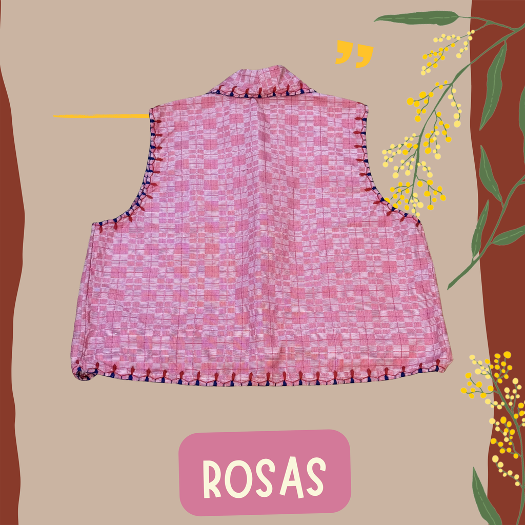 Hinabi Waterfall Vest - Rosas