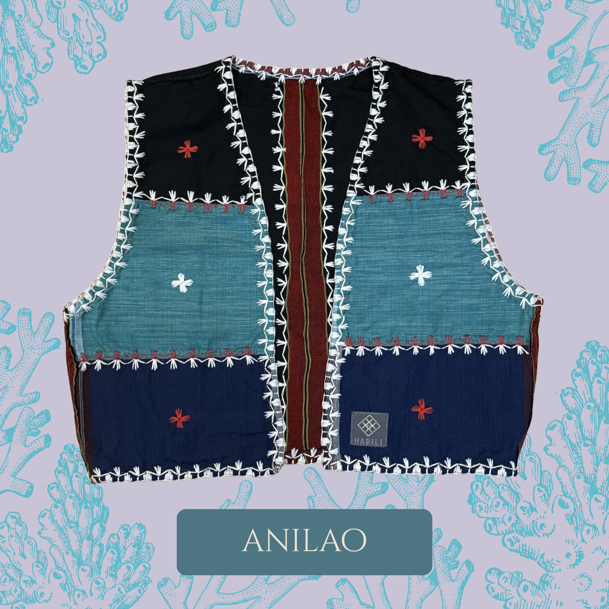 Hinabi Patchwork Vest - Anilao