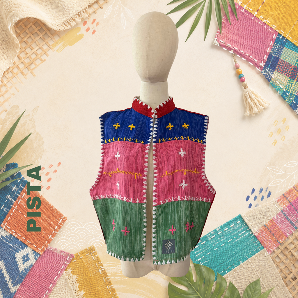 Hinabi Patchwork Vest - Pista