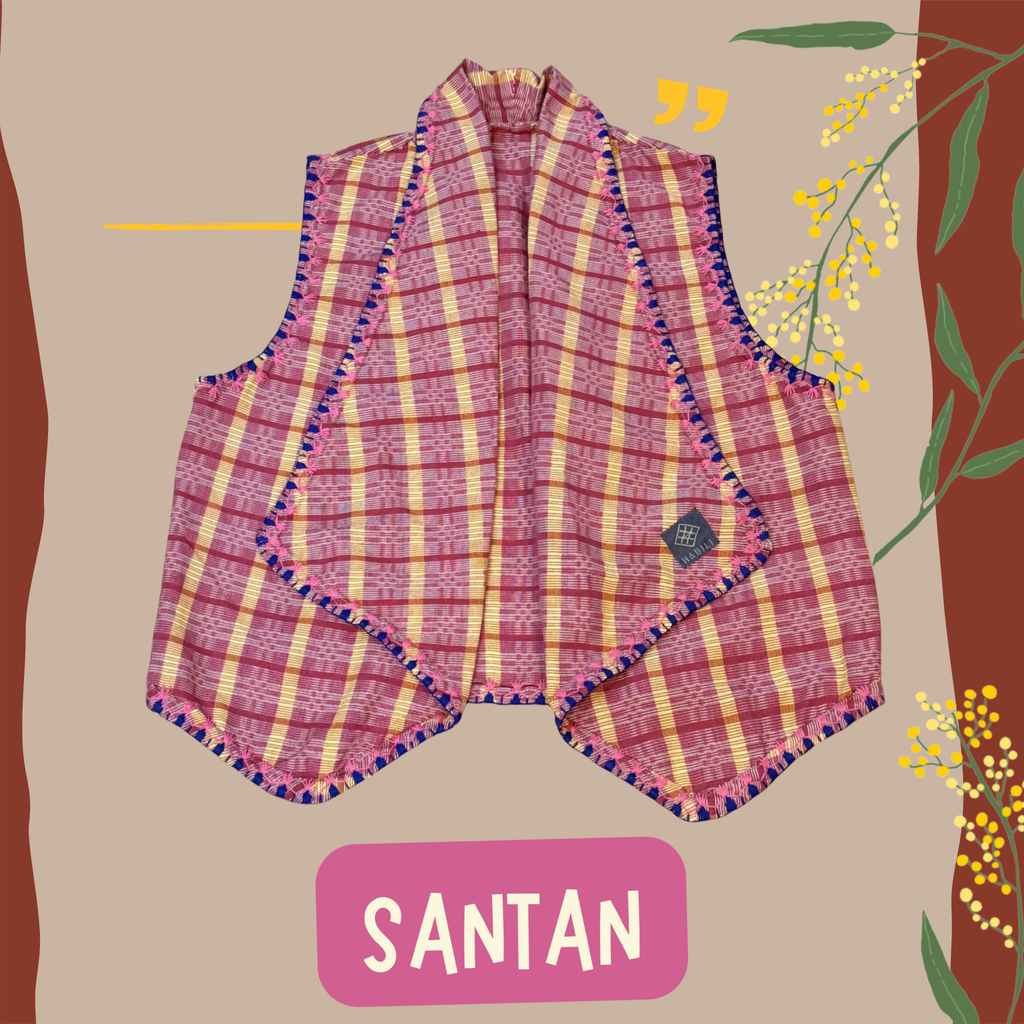 Hinabi Waterfall Vest - Santan