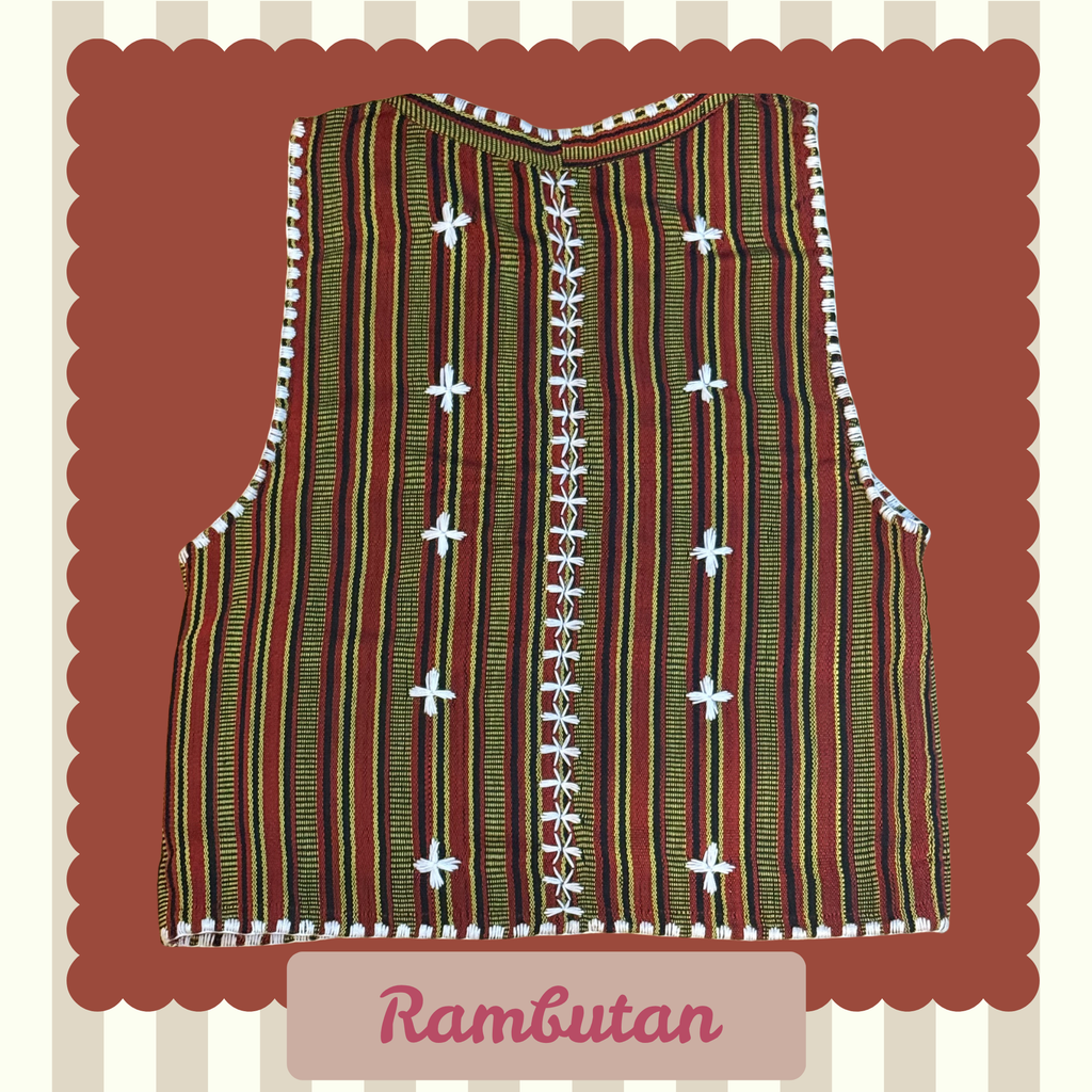 Hinabi Vest - Rambutan