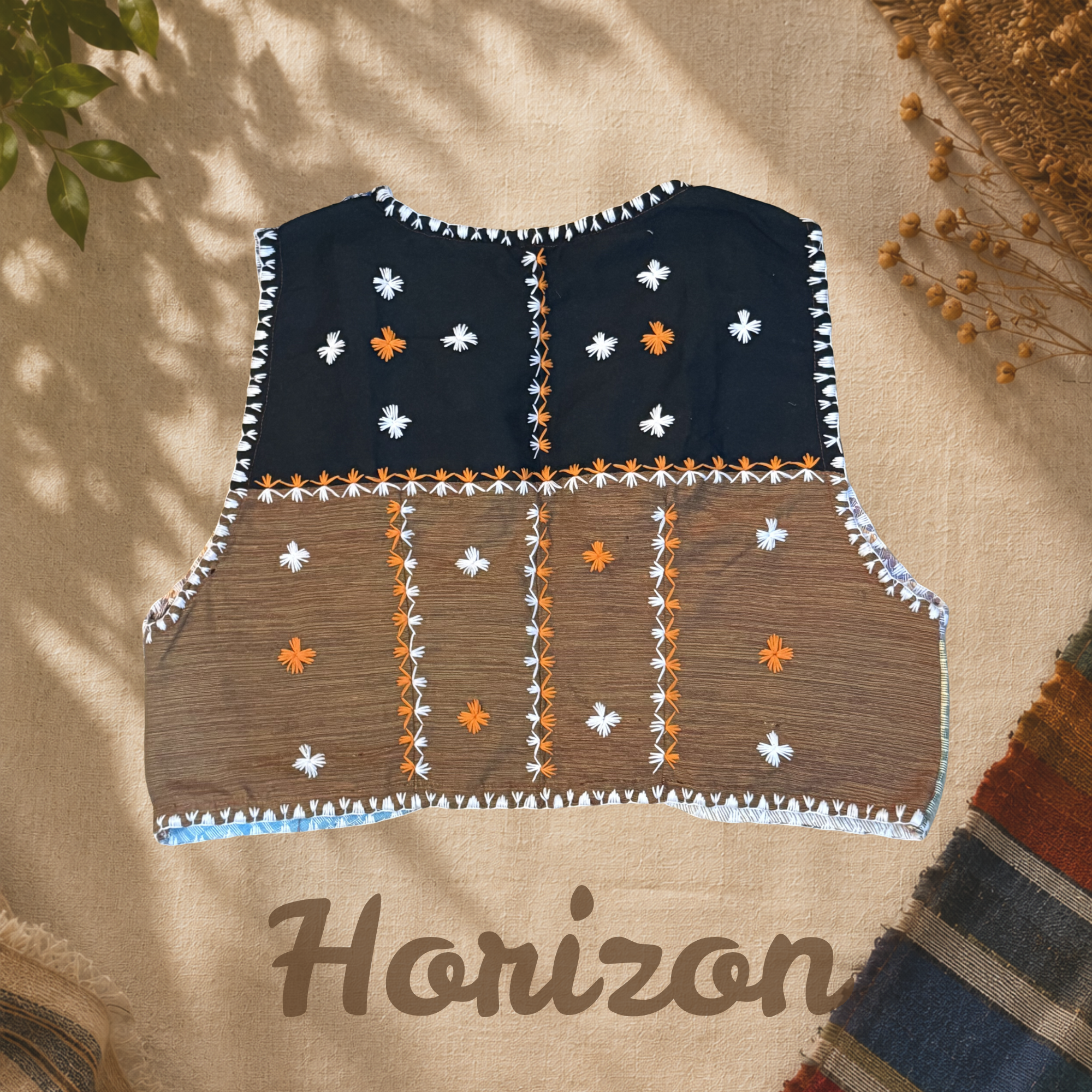 Hinabi Patchwork Vest - Horizon