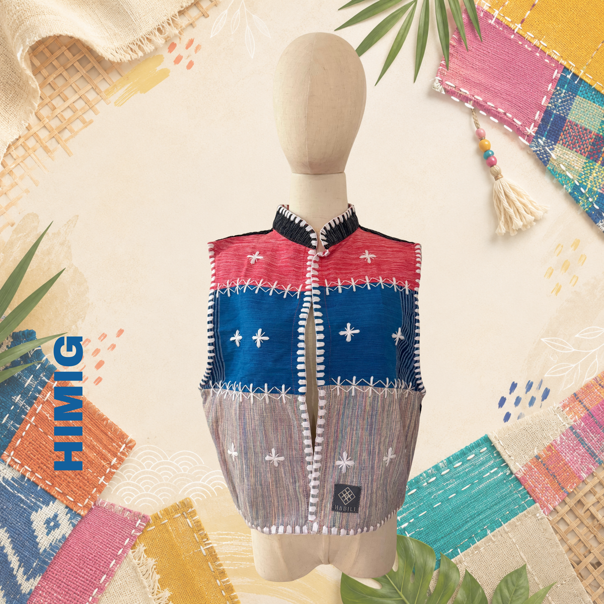 Hinabi Patchwork Vest - Himig