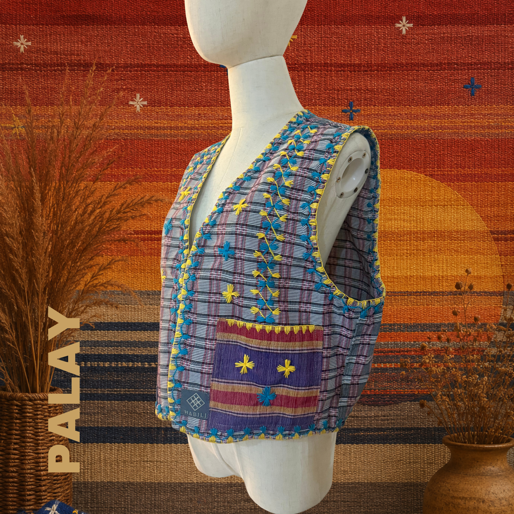 Hinabi Pocket Vest - Palay
