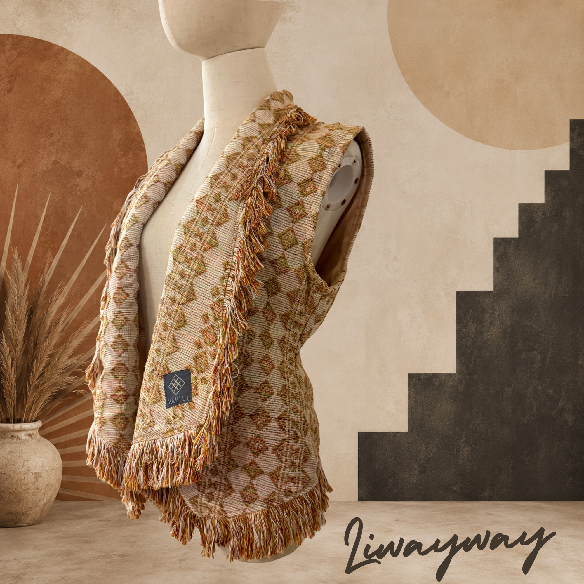 Hiyas Tassle Vest - Liwayway