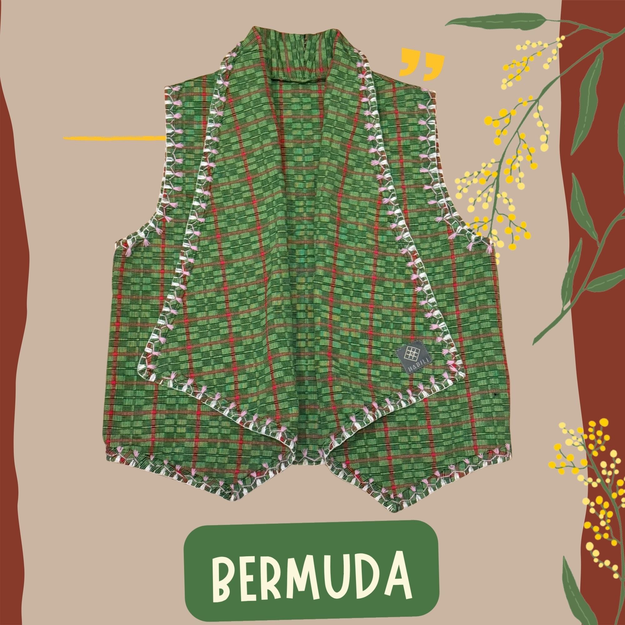 Hinabi Waterfall Vest - Bermuda