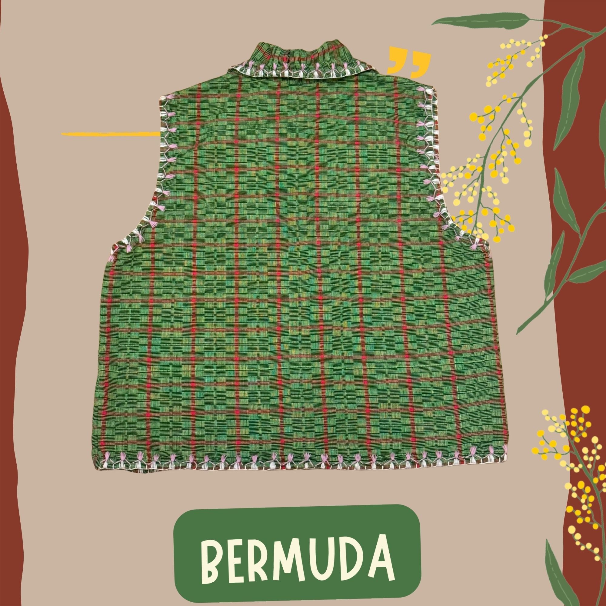 Hinabi Waterfall Vest - Bermuda