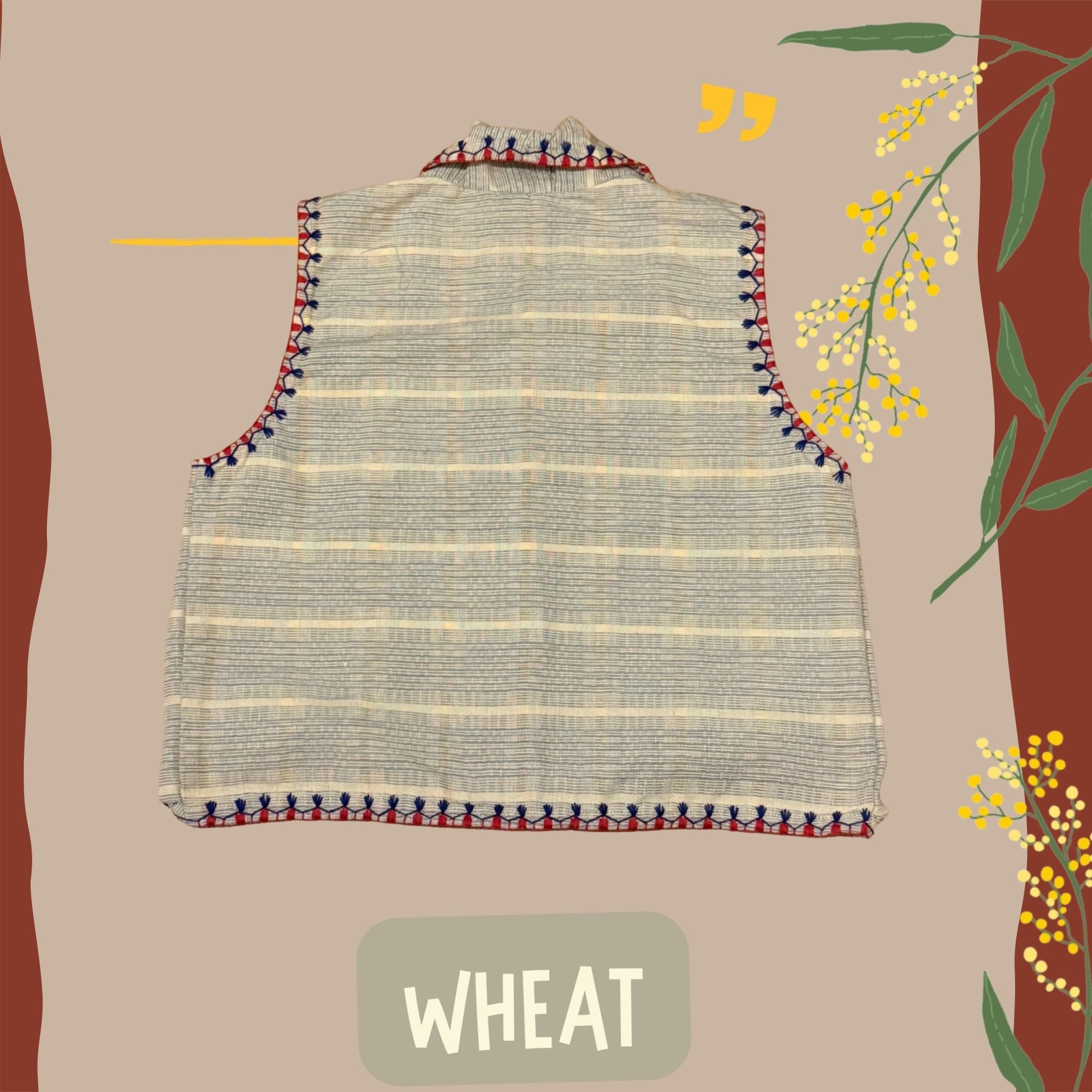Hinabi Waterfall Vest - Wheat