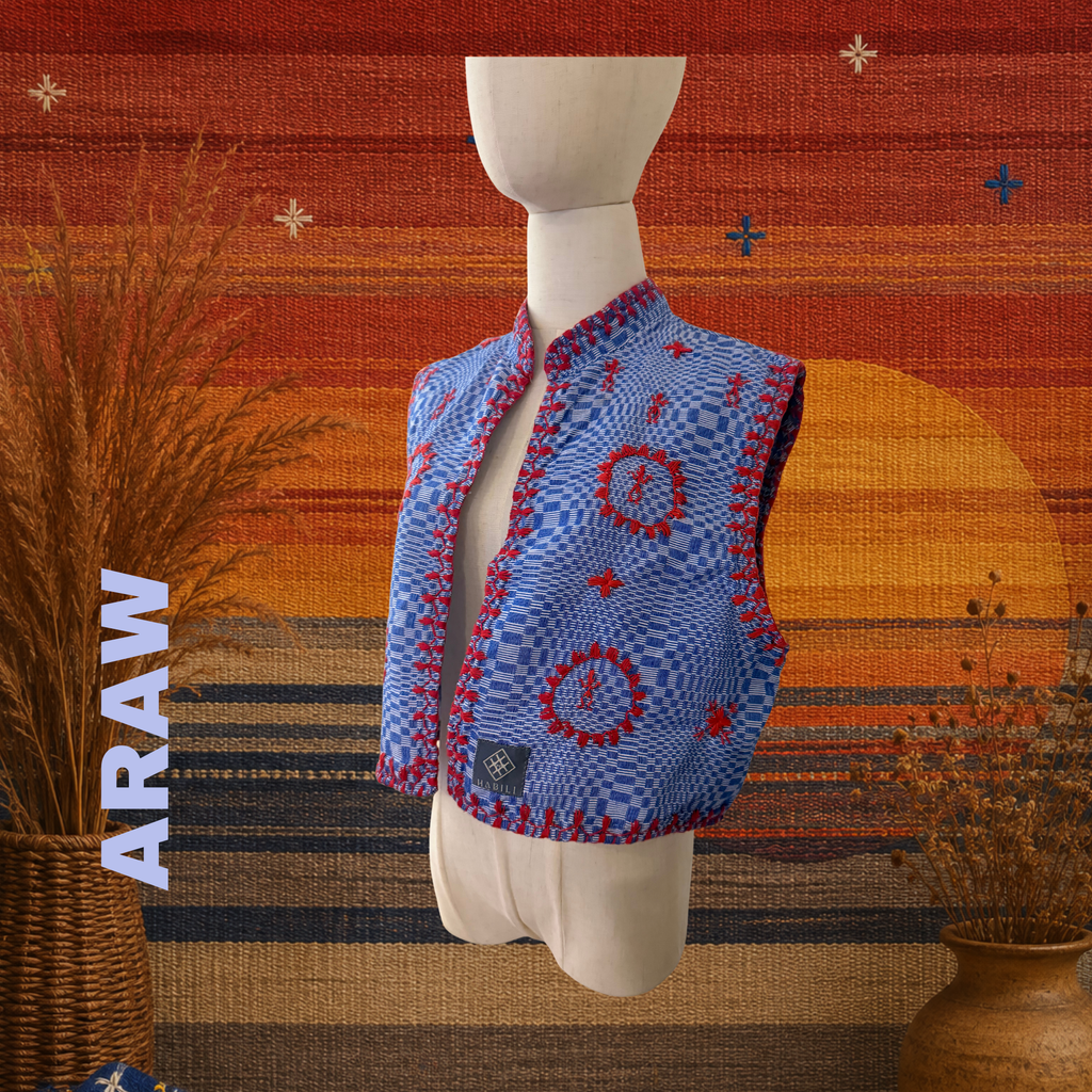 Hinabi Short Vest - Araw
