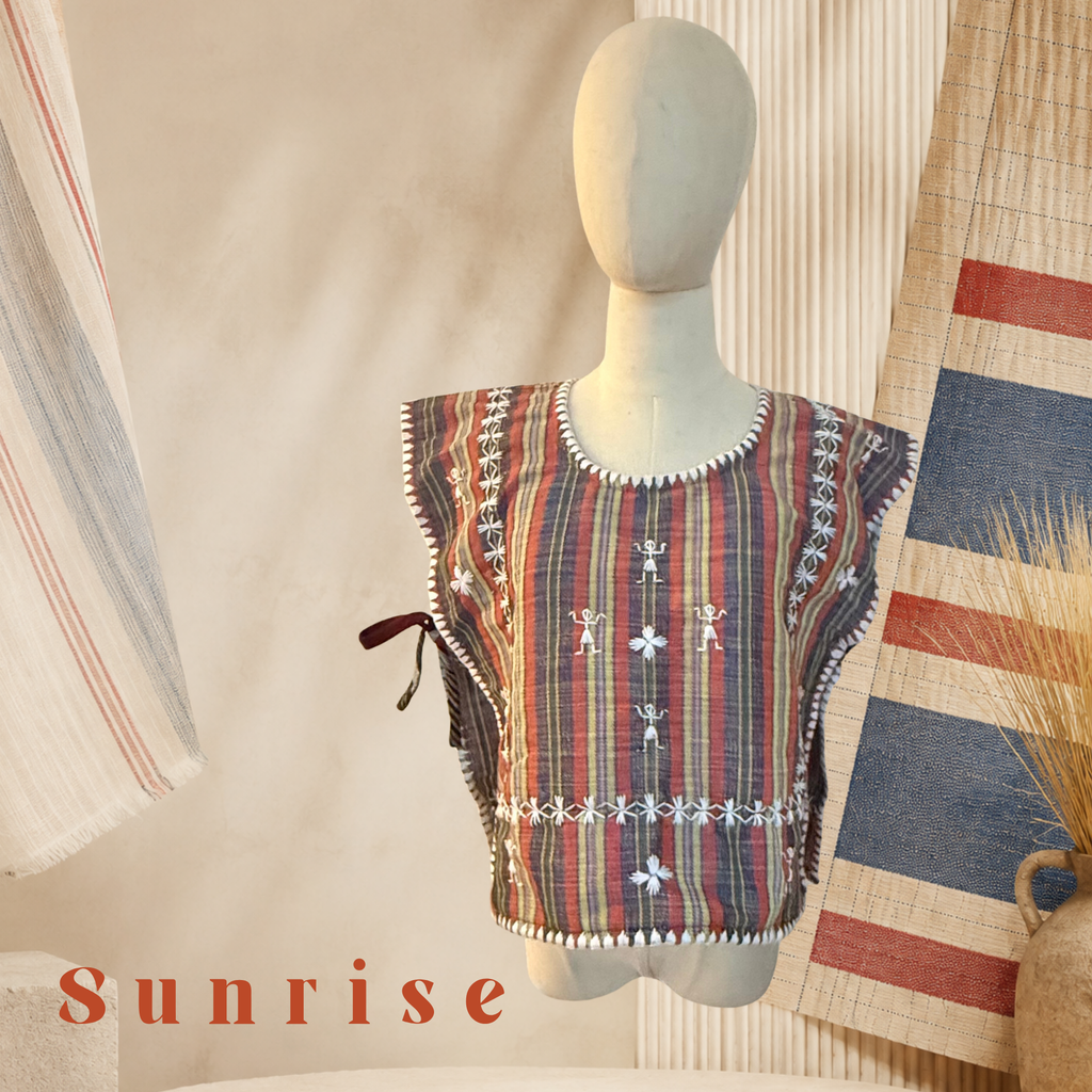 Hinabi Patchwork Bib Vest - Sunrise