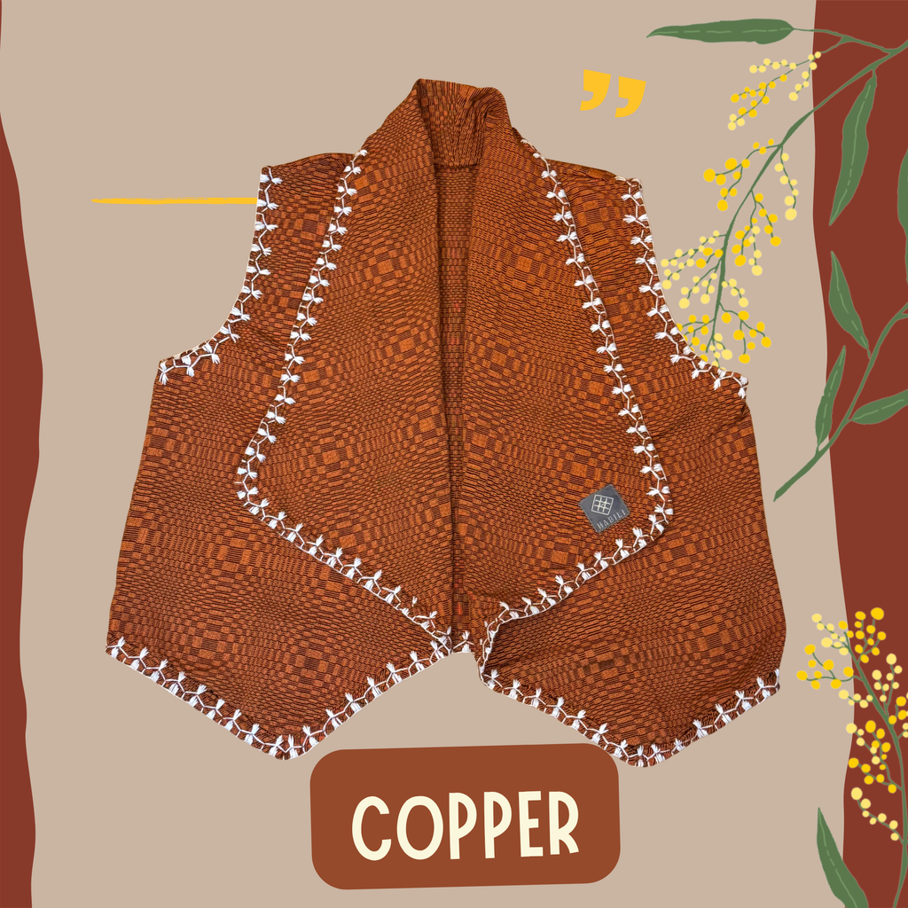 Hinabi Waterfall Vest - Copper