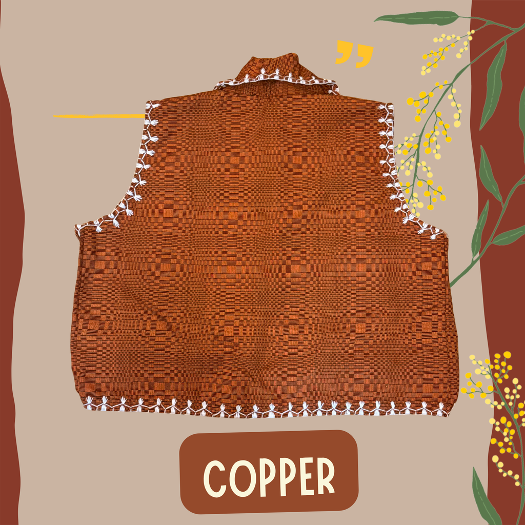Hinabi Waterfall Vest - Copper