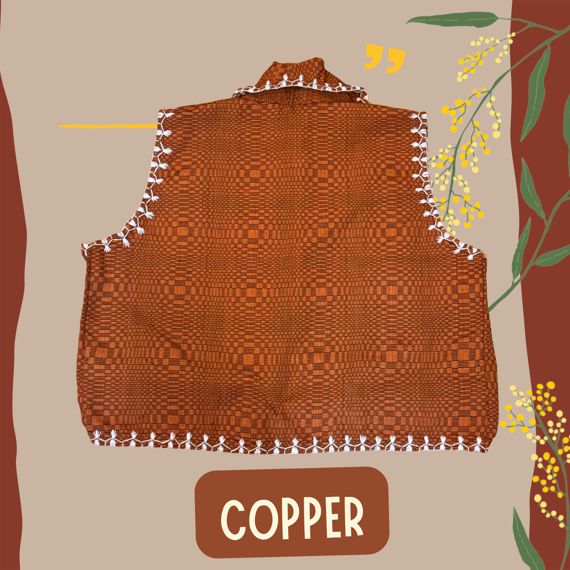 Hinabi Waterfall Vest - Copper