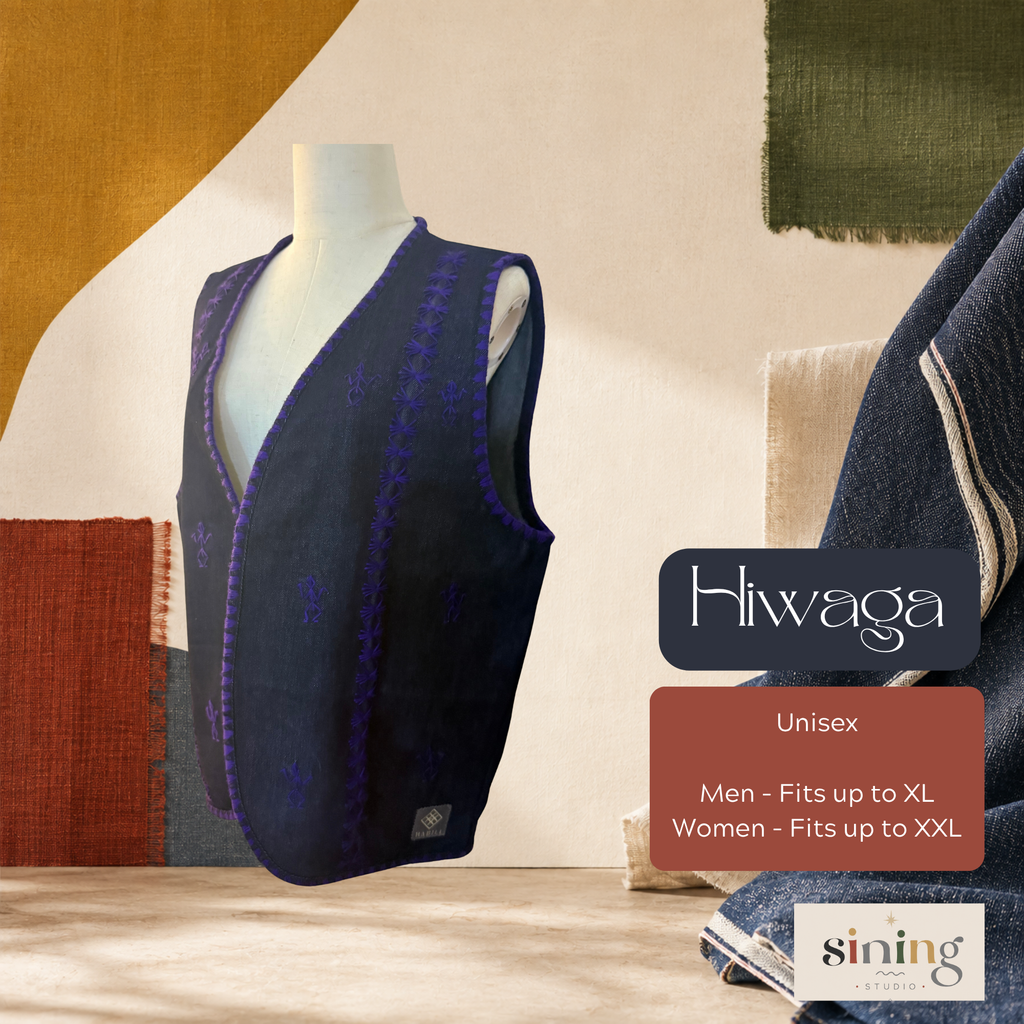 Raw Denim Open Vest - Hiwaga (XL)
