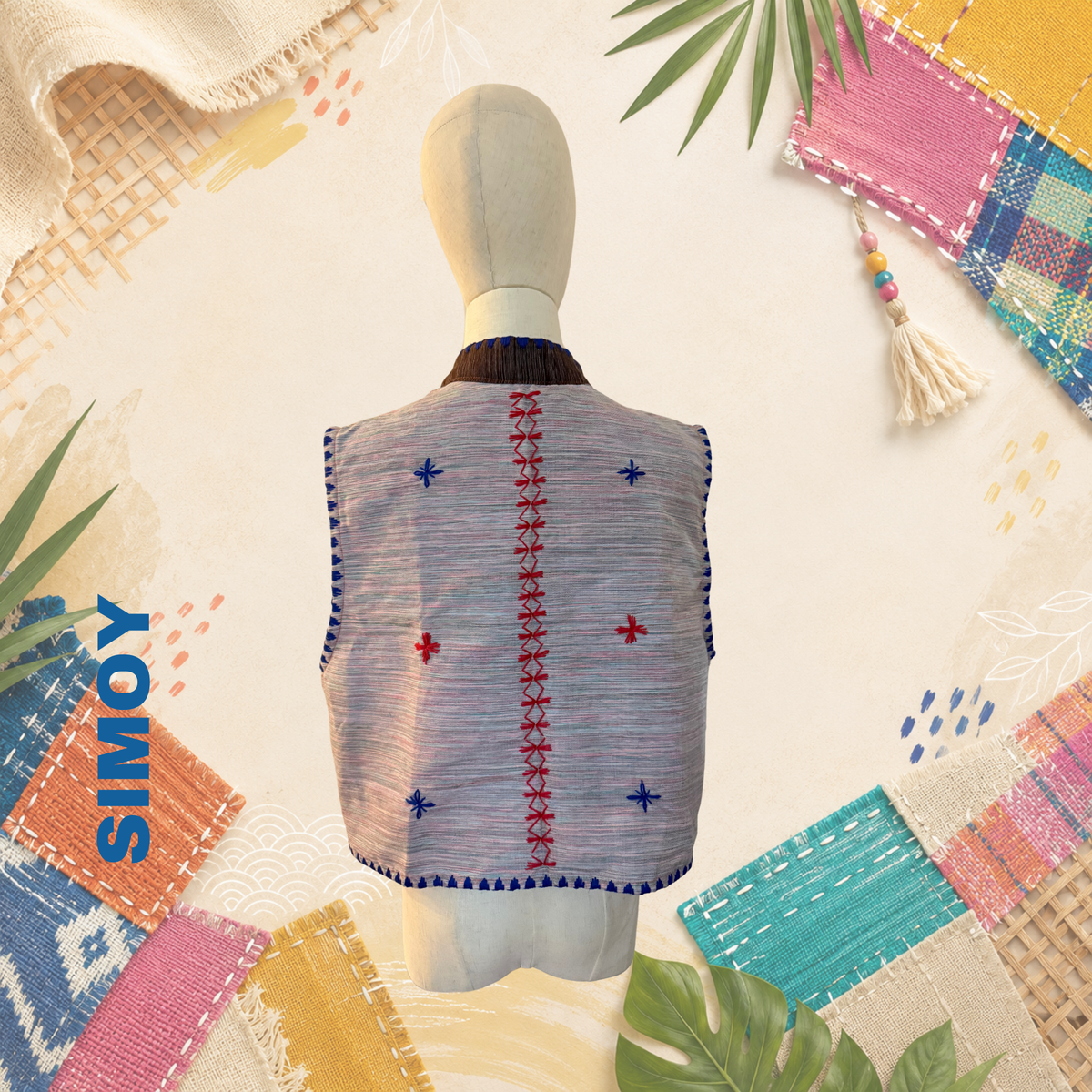 Hinabi Patchwork Vest | Simoy