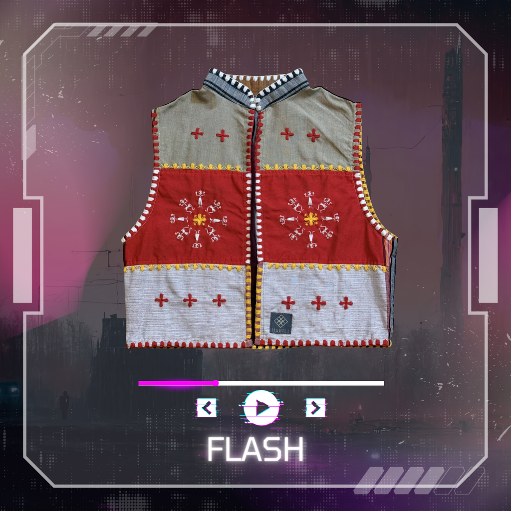 Hinabi Patchwork Vest - Flash
