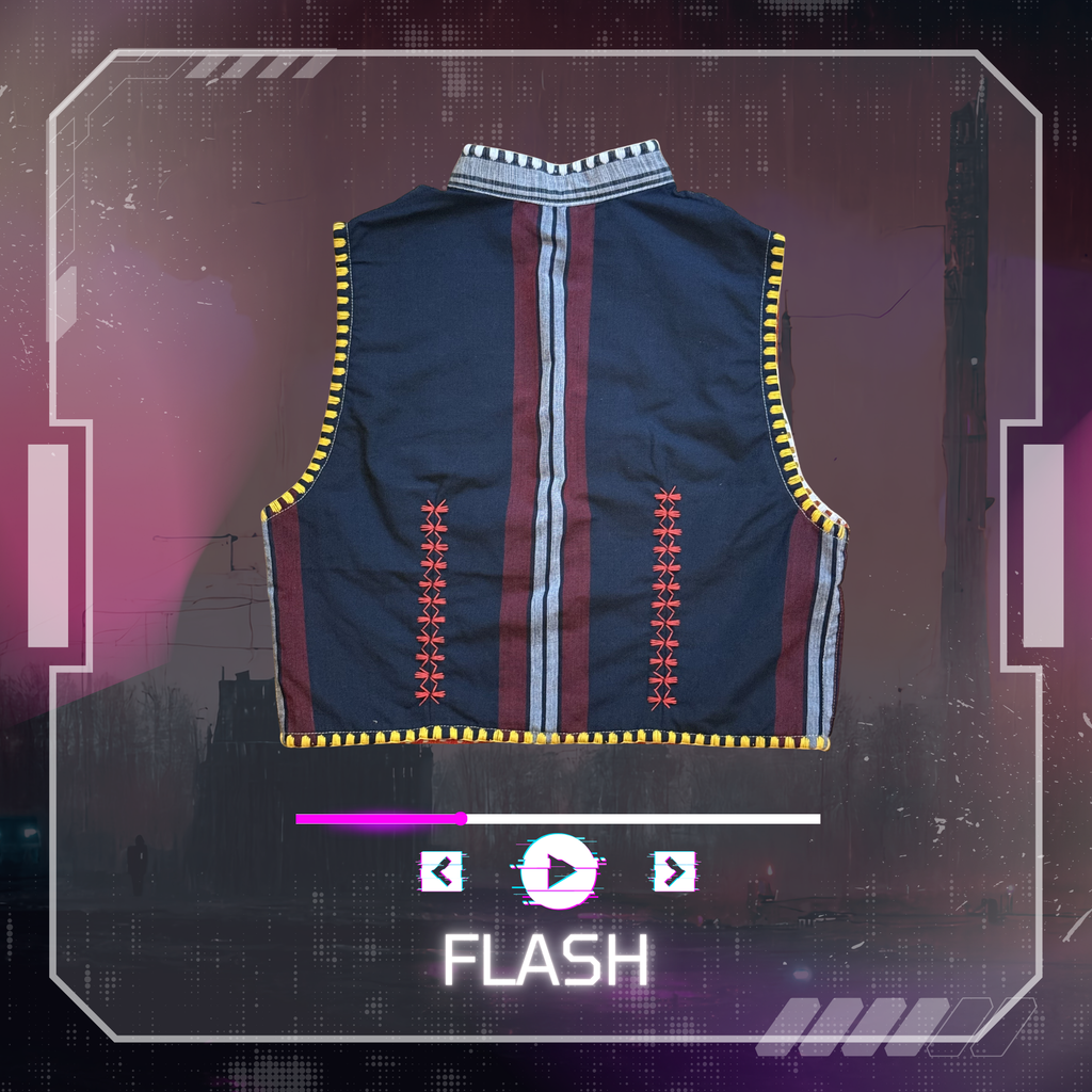 Hinabi Patchwork Vest - Flash
