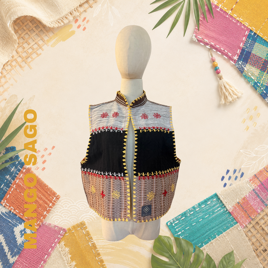 Hinabi Patchwork Vest | Mango Sago